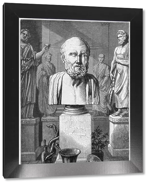 Hippocrates of Cos, Ancient Greek physician, 1866