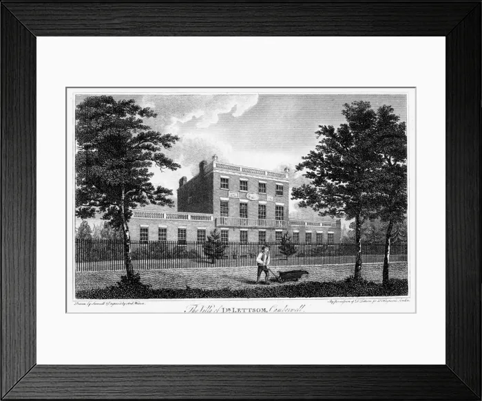 Framed Print : Residence of John Coakley Lettsom, Camberwell, London, 1817 Framed Print : Residence of John Coakley Lettsom, Camberwell, London, 1817