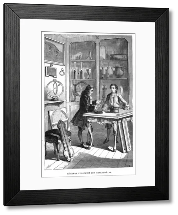 Framed Print : Rene-Antoine Ferchault de Reamur, 18th century French physicist, 1874