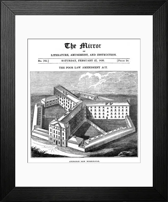 Framed Print : Abingdon Workhouse, Oxfordshire, built for the Abingdon Union, 1836 Framed Print : Abingdon Workhouse, Oxfordshire, built for the Abingdon Union, 1836