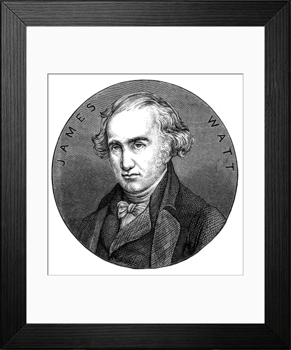 Framed Print : James Watt, Scottish engineer and inventor, 1876 Framed Print : James Watt, Scottish engineer and inventor, 1876
