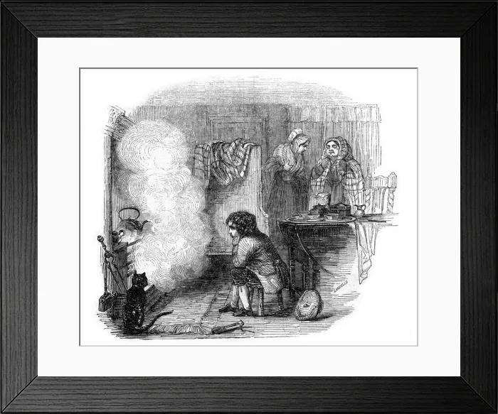 Framed Print : The Tale of a Tea-kettle, 1844. Artist: Ebenezer Landells Framed Print : The Tale of a Tea-kettle, 1844. Artist: Ebenezer Landells