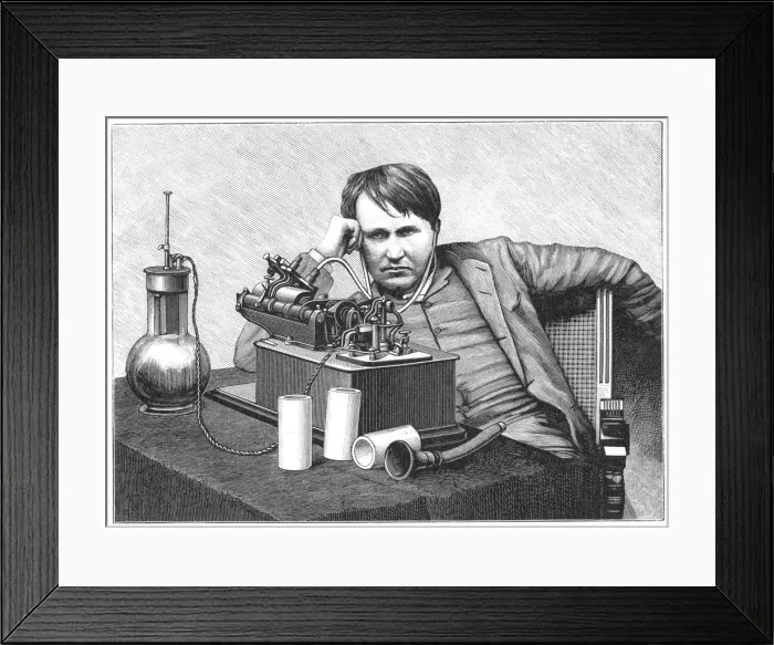 Framed Print : Thomas Alva Edison, 1888 Framed Print : Thomas Alva Edison, 1888