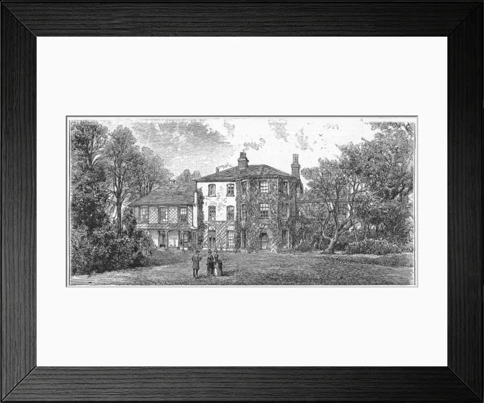 Framed Print : Down House, near Beckenham, Kent, 1887 Framed Print : Down House, near Beckenham, Kent, 1887