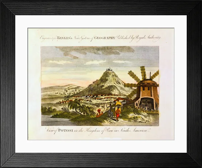 Framed Print : Mount Potosi, Bolivia, c1788 Framed Print : Mount Potosi, Bolivia, c1788