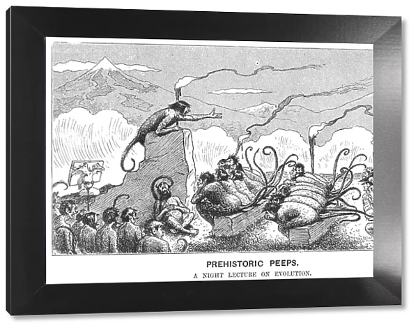 Prehistoric Peeps: A Night Lecture on Evolution, 1894. Artist: Edward Tennyson Reed
