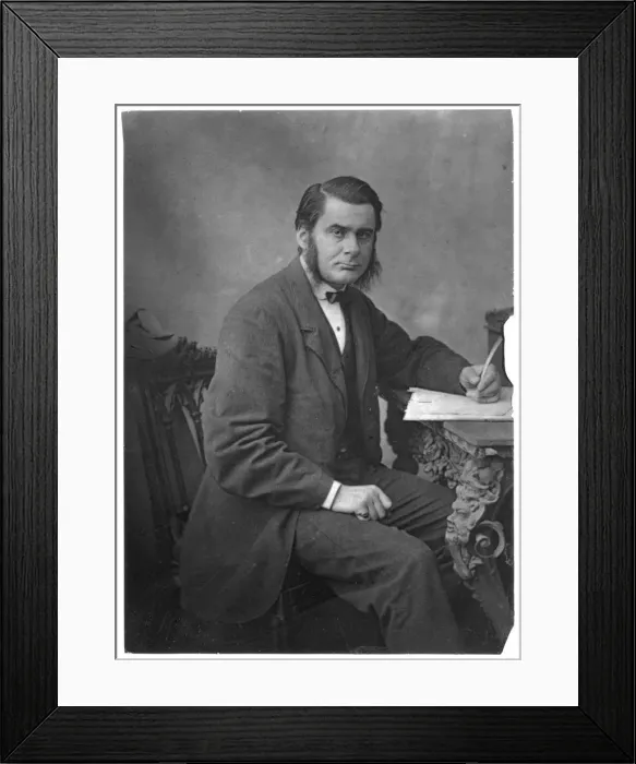 Framed Print : Thomas Henry Huxley, British biologist, 1866