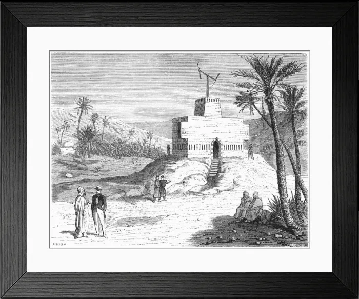 Framed Print : Chappes aerial telegraph system, Algeria, mid-19th century, (c1870) Framed Print : Chappes aerial telegraph system, Algeria, mid-19th century, (c1870)