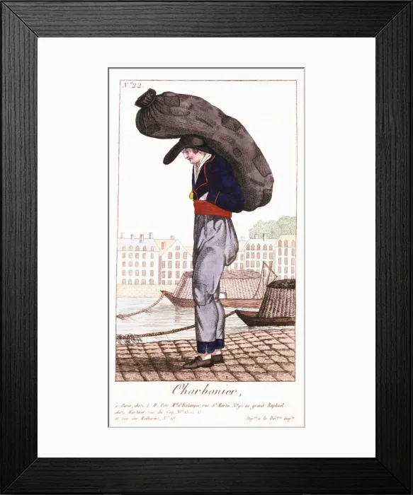 Framed Print : Coalman, 1826 Framed Print : Coalman, 1826