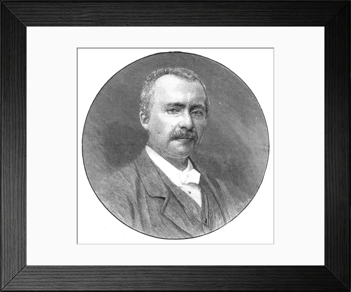 Framed Print : Heinrich Schliemann, German archaeologist, 1891 Framed Print : Heinrich Schliemann, German archaeologist, 1891