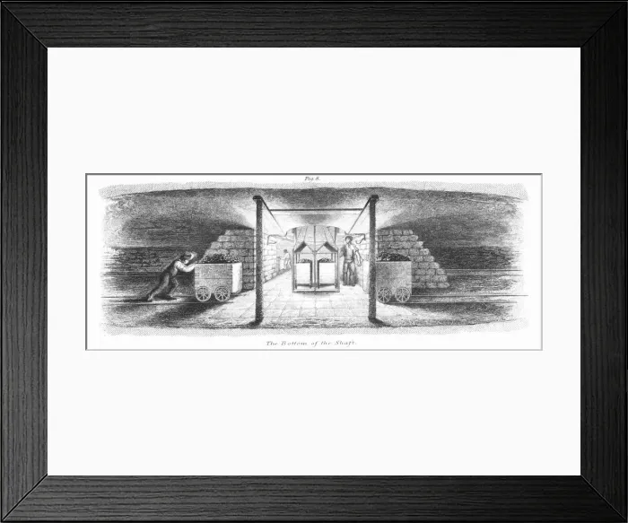Framed Print : The Bottom of the Shaft, 1862 Framed Print : The Bottom of the Shaft, 1862