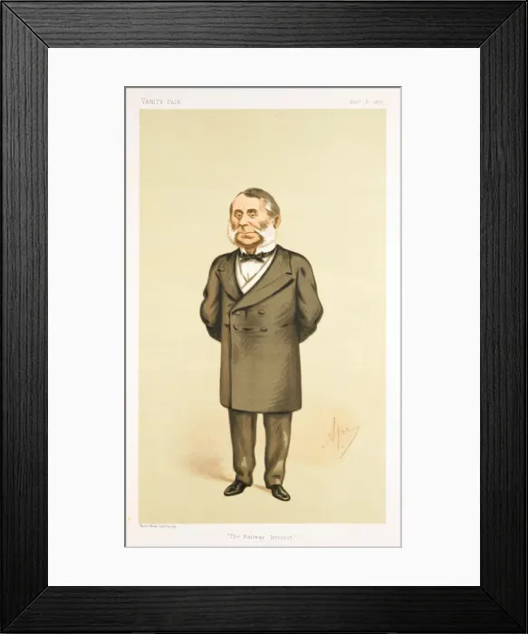 Framed Print : The Railway Interest, 1875. Artist: Carlo Pellegrini Framed Print : The Railway Interest, 1875. Artist: Carlo Pellegrini