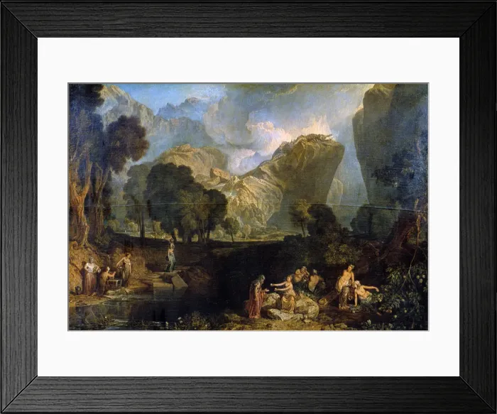 Framed Print : The Goddess of Discord Choosing the Apple of Contention in the Garden of the Hesperides, 1806. Artist: JMW Turner Framed Print : The Goddess of Discord Choosing the Apple of Contention in the Garden of the Hesperides, 1806. Artist: JMW Turner