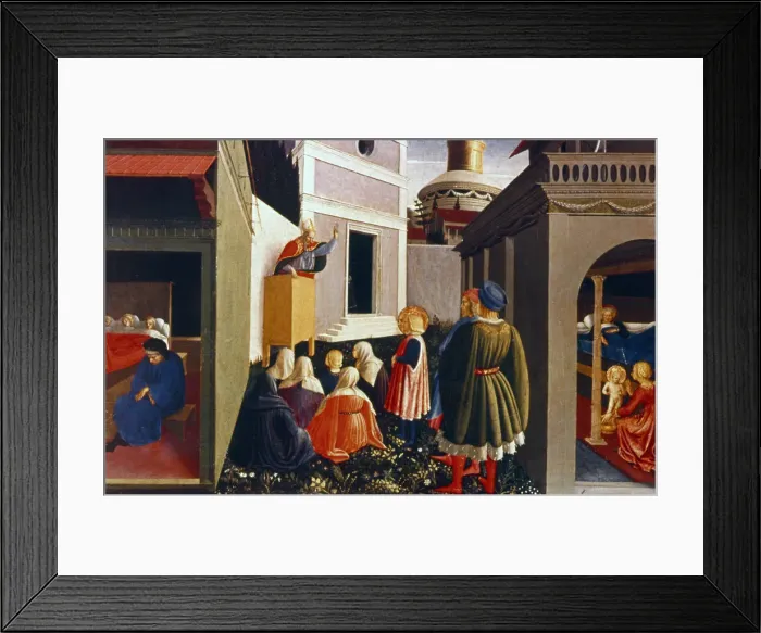 Framed Print : The Vocation of St Nicholas, 1437. Artist: Fra Angelico Framed Print : The Vocation of St Nicholas, 1437. Artist: Fra Angelico