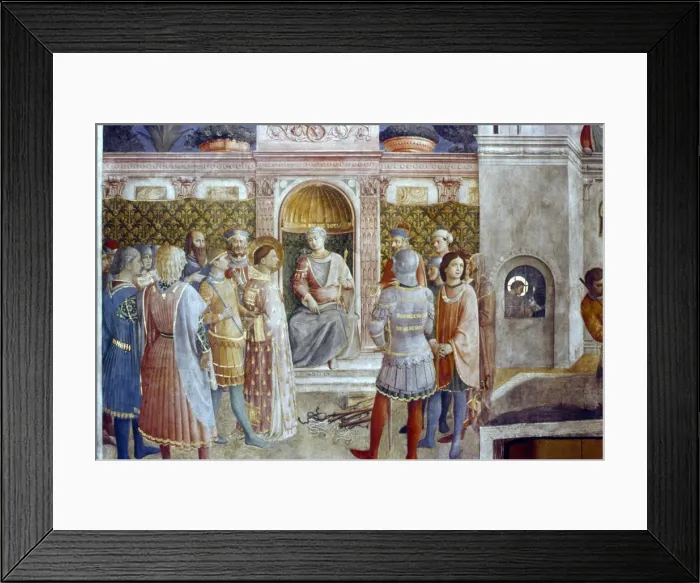 Framed Print : The Judgement of St Laurence, mid 15th century. Artist: Fra Angelico Framed Print : The Judgement of St Laurence, mid 15th century. Artist: Fra Angelico