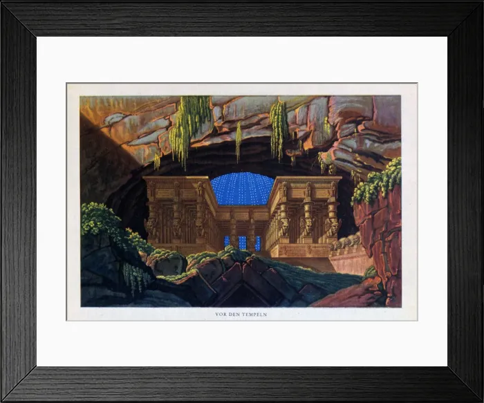 Framed Print : The temple of Isis and Osiris from The Magic Flute, 1816. Artist: Karl Friedrich Schinkel Framed Print : The temple of Isis and Osiris from The Magic Flute, 1816. Artist: Karl Friedrich Schinkel