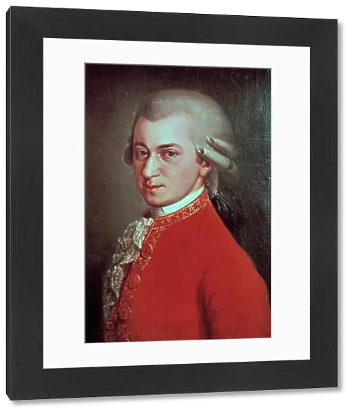 Wolfgang Amadeus Mozart, Austrian composer, c1780. Artist: Johann Nepomuk Della Croce
