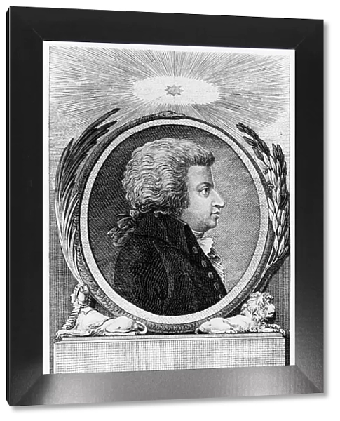 Wolfgang Amadeus Mozart, Austrian composer, c1791