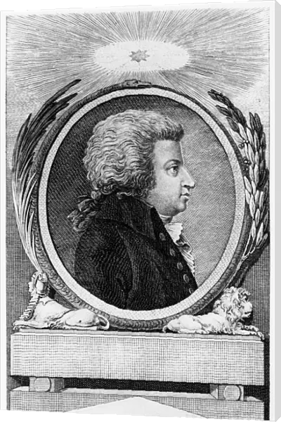Wolfgang Amadeus Mozart, Austrian composer, c1791