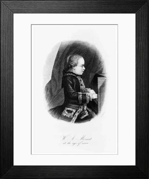 Framed Print : Mozart as a child, c1763 Framed Print : Mozart as a child, c1763