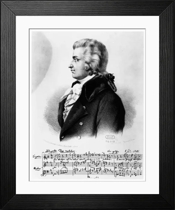 Framed Print : Wolfgang Amadeus Mozart (1756-1791), c1790 Framed Print : Wolfgang Amadeus Mozart (1756-1791), c1790