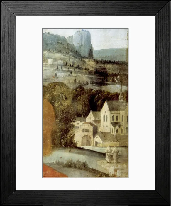 Framed Print : Detail from the altarpiece of St Anthony, 16th century Framed Print : Detail from the altarpiece of St Anthony, 16th century