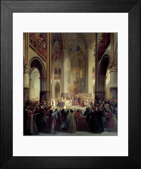 Framed Print : States General of Paris, 1328, mid 19th century. Artist: Jean Alaux Framed Print : States General of Paris, 1328, mid 19th century. Artist: Jean Alaux