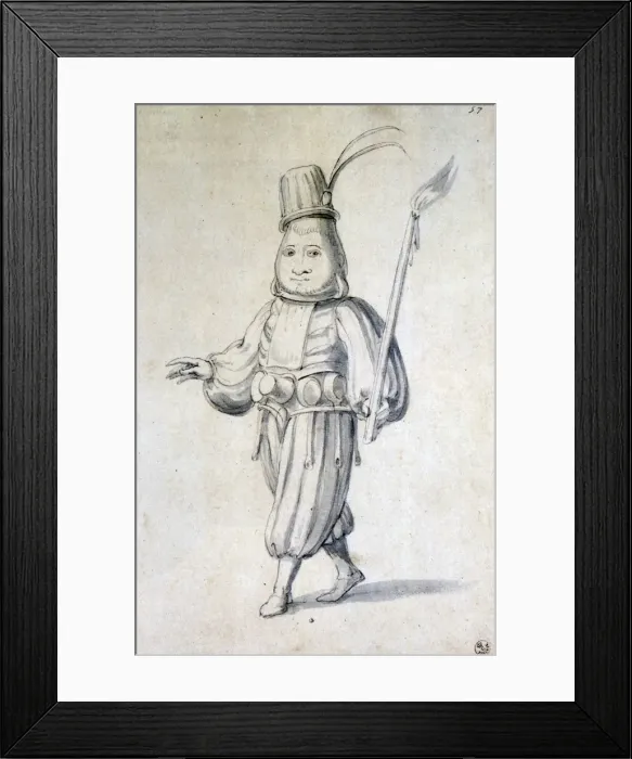 Framed Print : Design for a costume for a cook, 16th century. Artist: Giuseppe Arcimboldi Framed Print : Design for a costume for a cook, 16th century. Artist: Giuseppe Arcimboldi