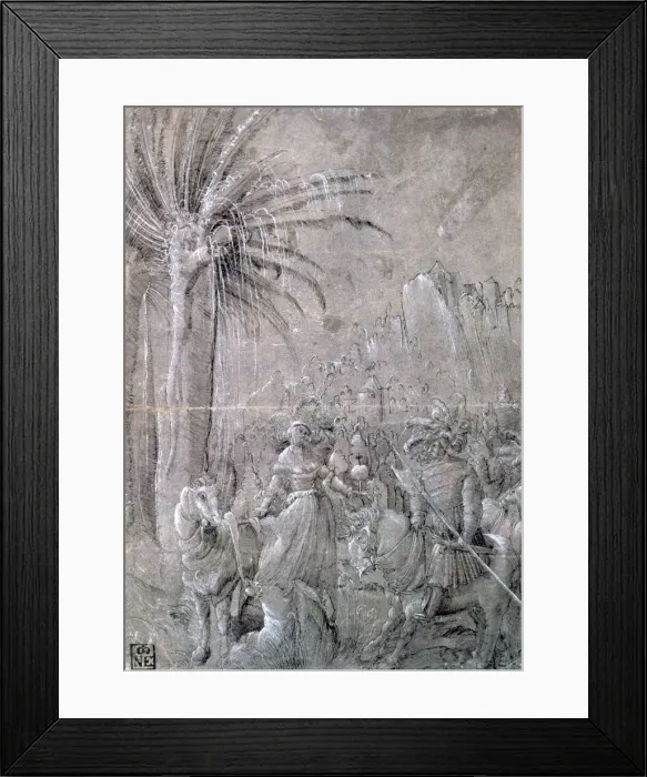 Framed Print : David and Abigail, early 16th century. Artist: Master of the Historia of Frederici et Maximiliani Framed Print : David and Abigail, early 16th century. Artist: Master of the Historia of Frederici et Maximiliani