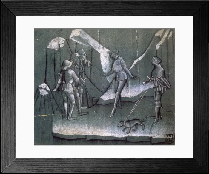 Framed Print : Scene from a story of chivalry, c1400 Framed Print : Scene from a story of chivalry, c1400