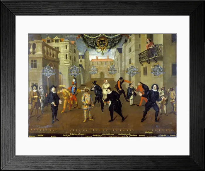 Framed Print : Farceurs, 1670 Framed Print : Farceurs, 1670