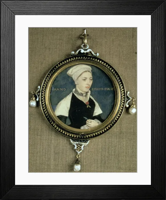 Framed Print : Portrait of Mrs Pemberton, c1535. Artist: Hans Holbein the Younger Framed Print : Portrait of Mrs Pemberton, c1535. Artist: Hans Holbein the Younger