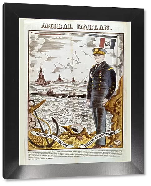 Admiral Francois Darlan, Commander of the French Navy, 1940. Artist: Pierre Falke