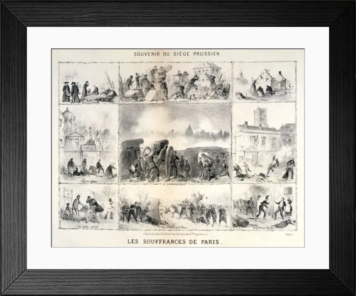 Framed Print : Les Souffrances de Paris, 1870-1871 Framed Print : Les Souffrances de Paris, 1870-1871