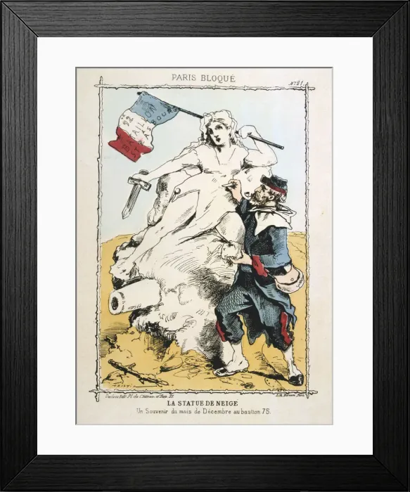 Framed Print : La Statue de Neige, 1870-1871 Framed Print : La Statue de Neige, 1870-1871