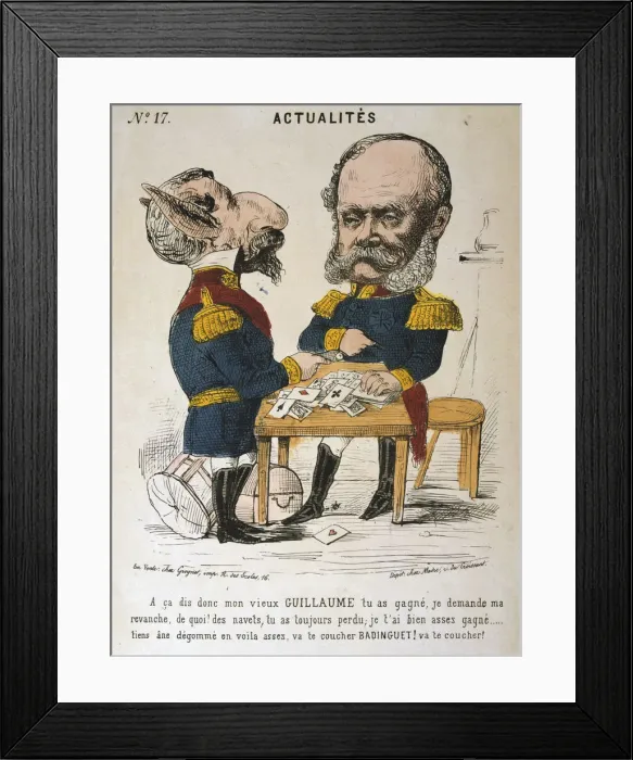 Framed Print : Napoleon III of France and Wilhelm I of Prussia, Franco-Prussian War, 1870-1871 Framed Print : Napoleon III of France and Wilhelm I of Prussia, Franco-Prussian War, 1870-1871