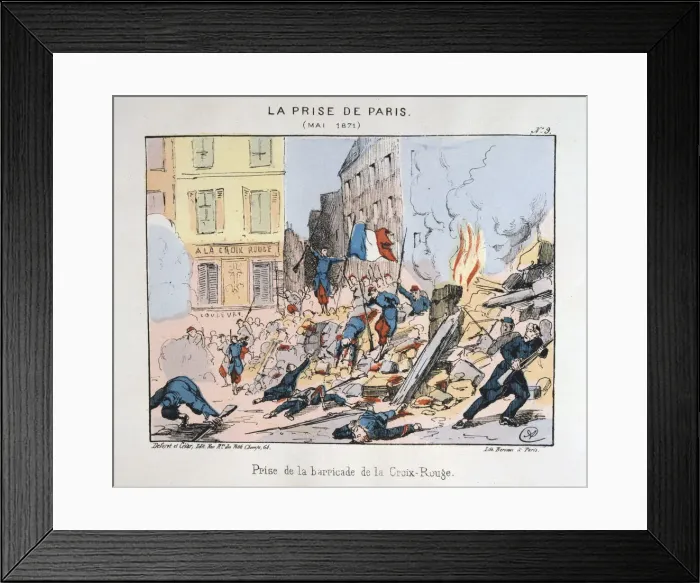 Framed Print : La Prise de Paris, May 1871 Framed Print : La Prise de Paris, May 1871
