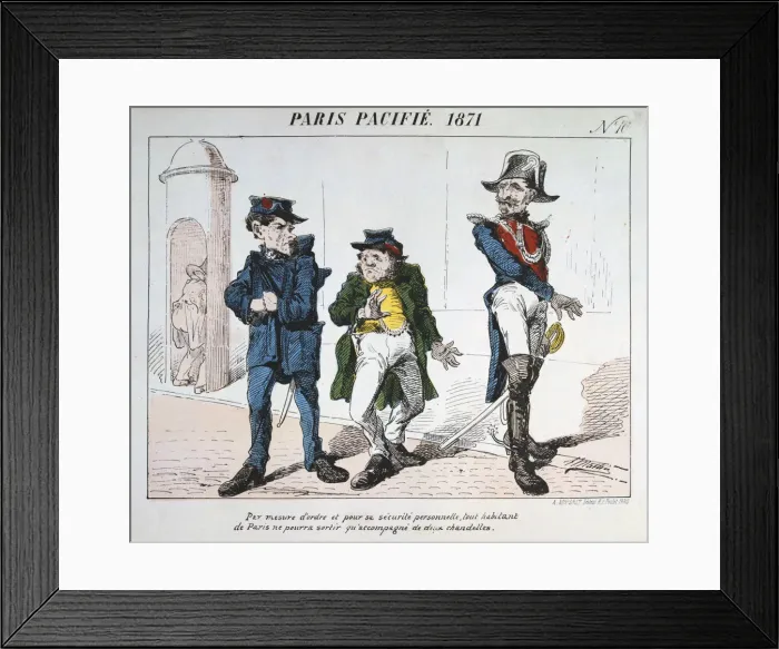 Framed Print : Paris Pacifie, 1871 Framed Print : Paris Pacifie, 1871