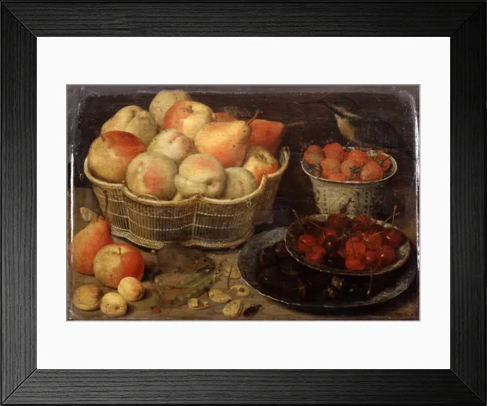 Framed Print : Still Life with Fruit, late 16th / early 17th century. Artist: Georg Flegel Framed Print : Still Life with Fruit, late 16th / early 17th century. Artist: Georg Flegel