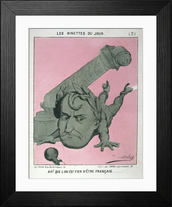 Framed Print : Ah! Que l on est fier d etre Francais, 1871 Framed Print : Ah! Que l on est fier d etre Francais, 1871