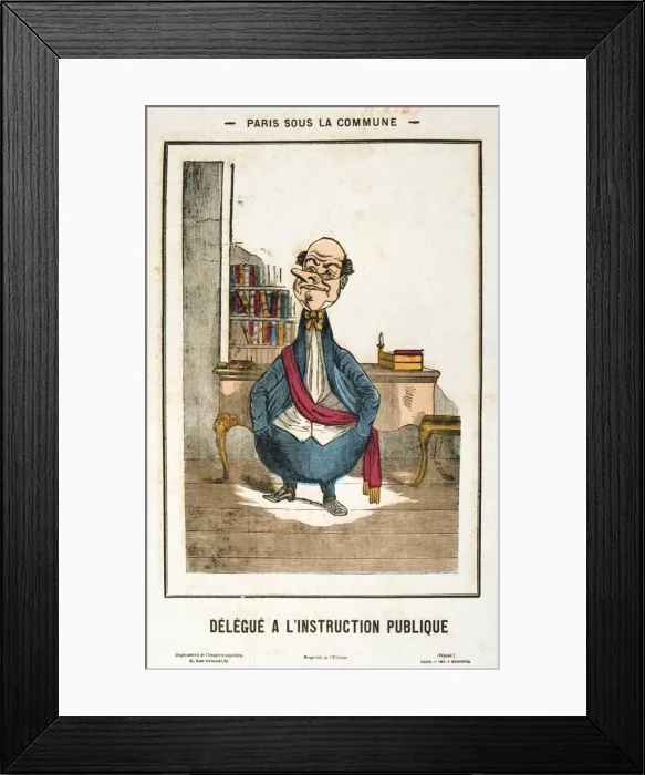 Framed Print : Delegue a l Instruction Publique, Paris Commune, 1871 Framed Print : Delegue a l Instruction Publique, Paris Commune, 1871
