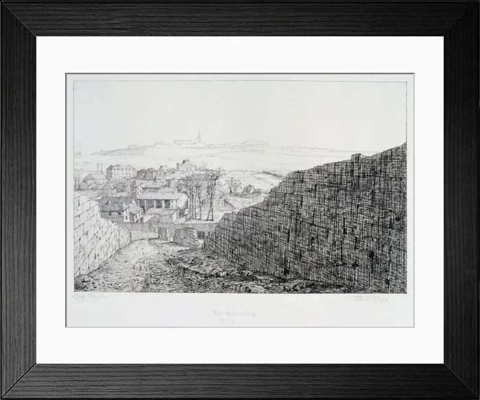 Framed Print : Fort de Bicetre, Siege of Paris, 1870-1871. Artist: Paul Roux Framed Print : Fort de Bicetre, Siege of Paris, 1870-1871. Artist: Paul Roux