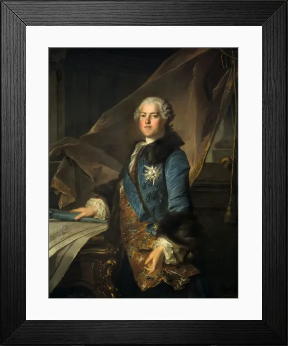 Framed Print : Portrait of the Marquis of Marigny, 1755. Artist: Louis Tocque Framed Print : Portrait of the Marquis of Marigny, 1755. Artist: Louis Tocque