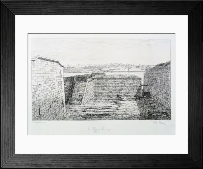Framed Print : La Rapee-Bercy, Siege of Paris, 1870-1871. Artist: Paul Roux Framed Print : La Rapee-Bercy, Siege of Paris, 1870-1871. Artist: Paul Roux