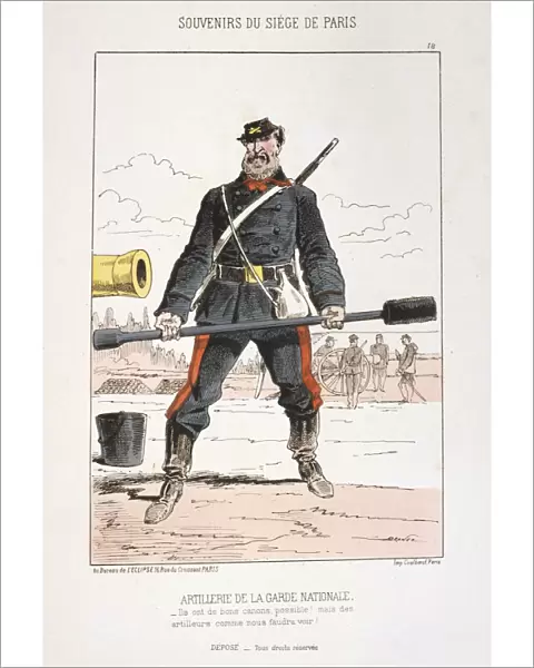 Artillerie de la Garde Nationale, Siege of Paris, 1870-1871