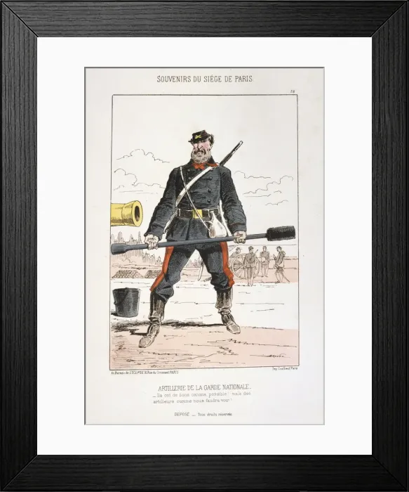 Framed Print : Artillerie de la Garde Nationale, Siege of Paris, 1870-1871 Framed Print : Artillerie de la Garde Nationale, Siege of Paris, 1870-1871