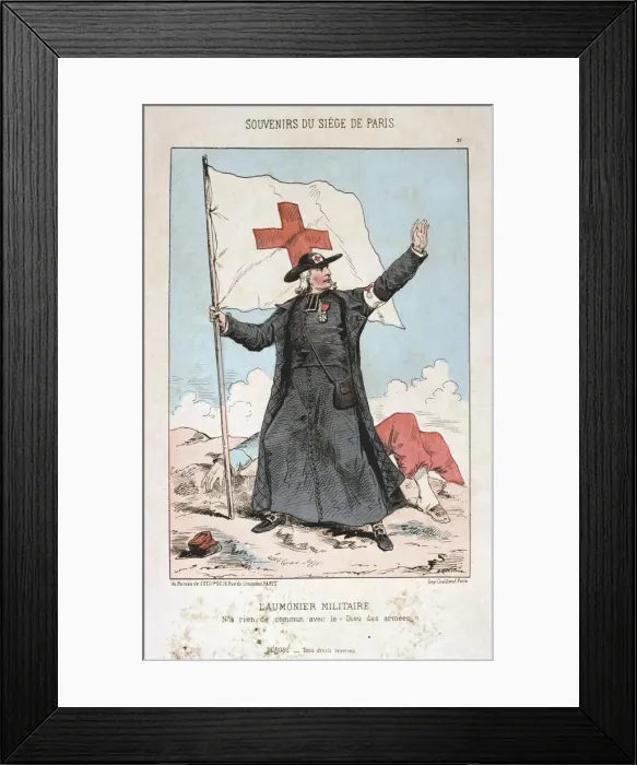 Framed Print : L Aumonier Militaire, Siege of Paris, 1870-1871 Framed Print : L Aumonier Militaire, Siege of Paris, 1870-1871