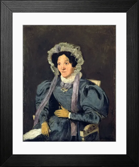 Framed Print : Madame Corot, Mother of the Artist, c1845. Artist: Jean-Baptiste-Camille Corot Framed Print : Madame Corot, Mother of the Artist, c1845. Artist: Jean-Baptiste-Camille Corot