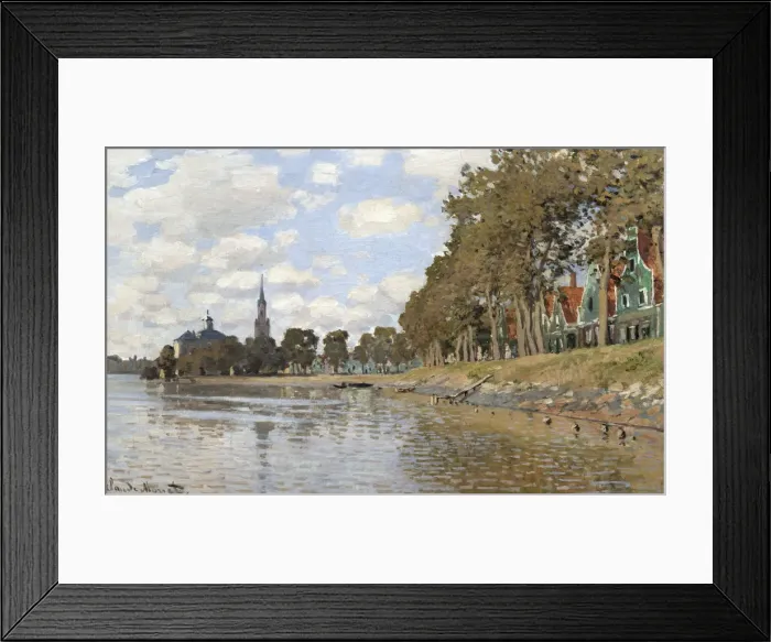 Framed Print : Zaandam, 1871. Artist: Claude Monet Framed Print : Zaandam, 1871. Artist: Claude Monet