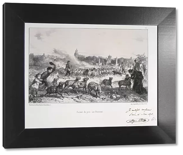 Autant de pris de l ennemi, Franco-Prussian War, 1870 (1872). Artist: Auguste Bry